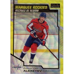 ALEXANDER ALEXEYEV insert 20-21 OPC Platinum Marquee Rookies Neon Yellow Surge