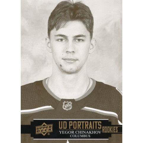 YEGOR CHINAKHOV insert RC 21-22 UD Series 2 Portraits Rookies