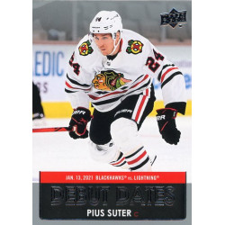 PIUS SUTER insert 21-22 UD Series 1 Debut Dates