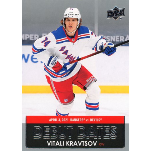 VITALI KRAVTSOV insert 21-22 UD Series 1 Debut Dates